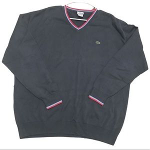 LACOSTE 100% Cotton V Neck Sweater Men's XXL #53